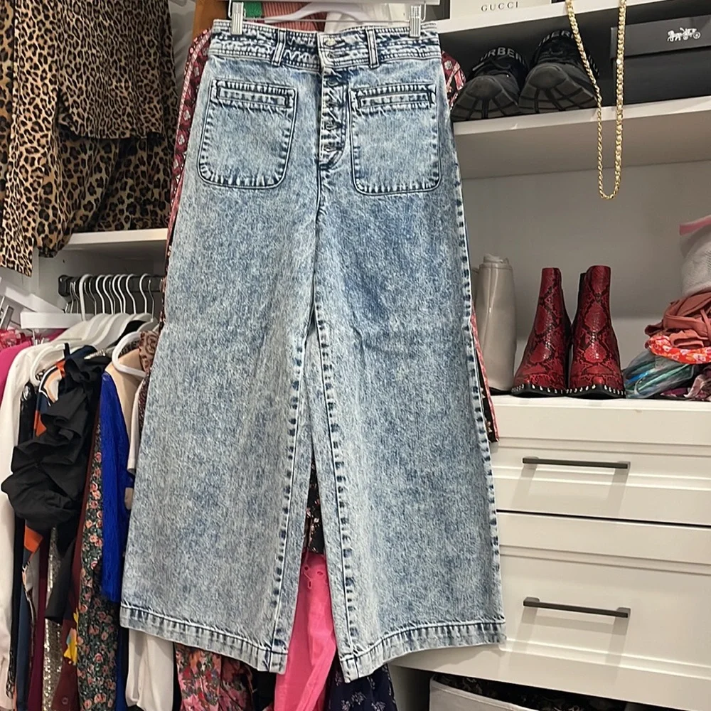We the Free people Wide high rise jeans size 28 - Picture 3 of 3